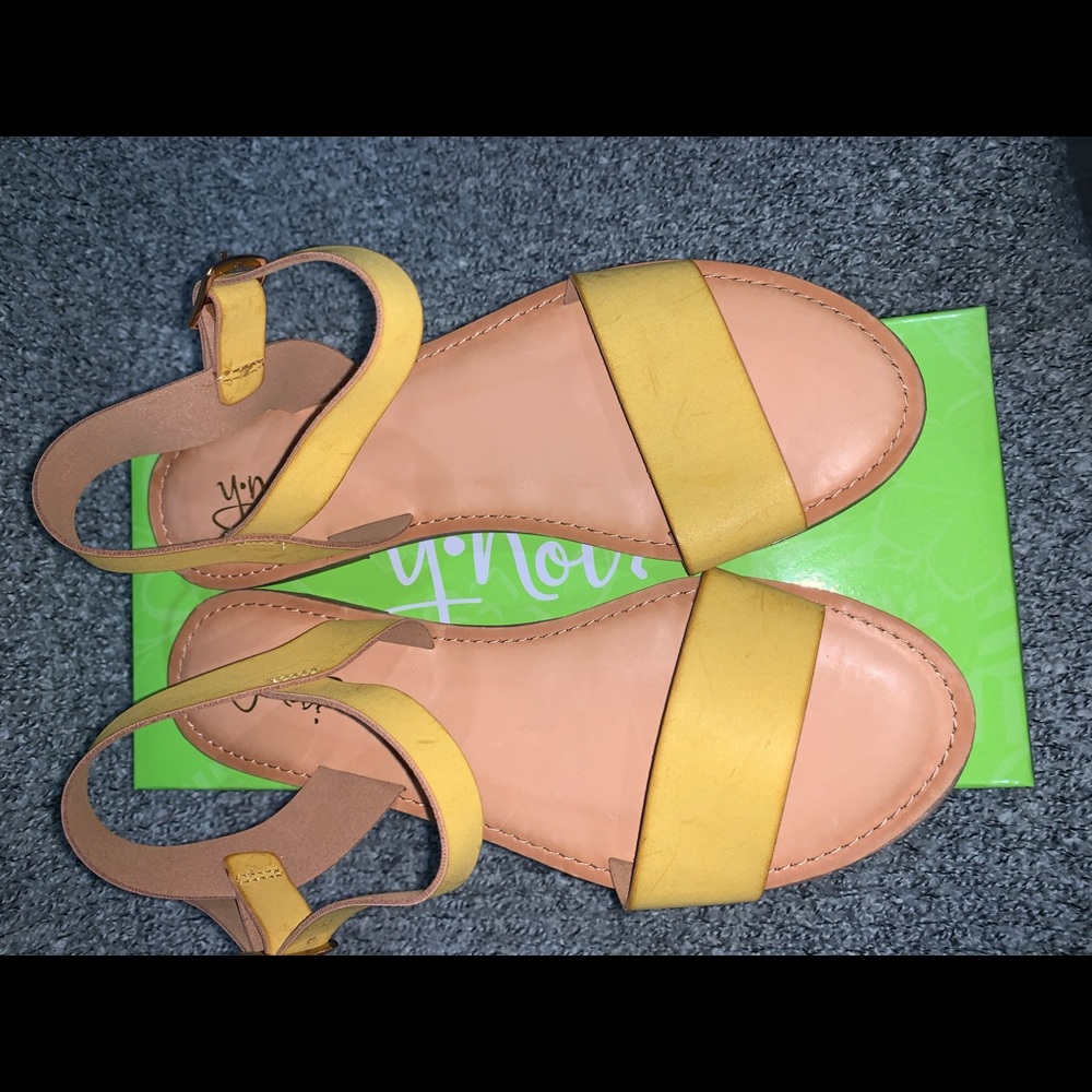 Never worn Y-not sandals!